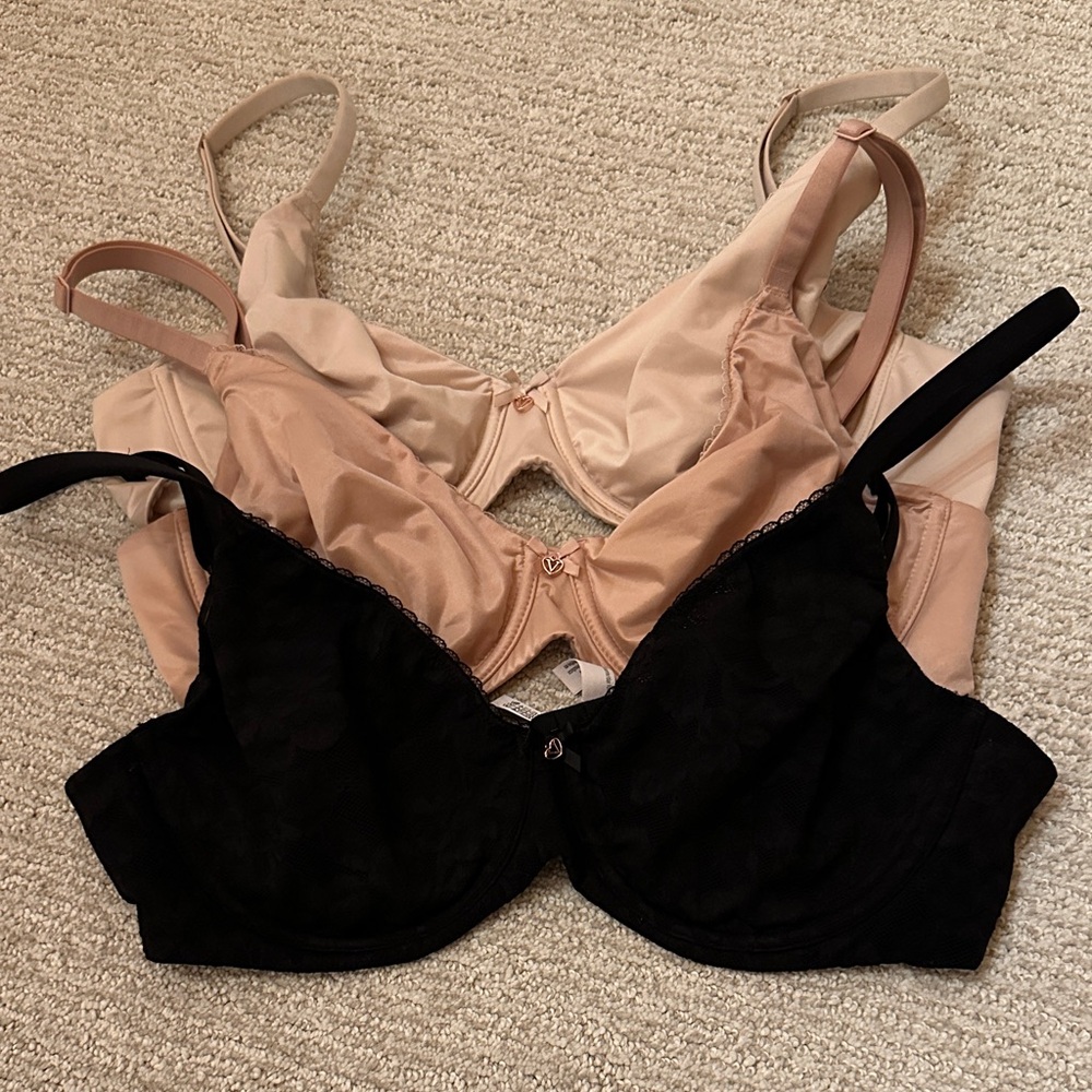 Victoria Secret 3-Pack Invisible Lift Full-Coverage Minimizer Bras
